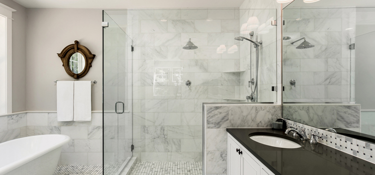 bathroom shower door installation in Victorville